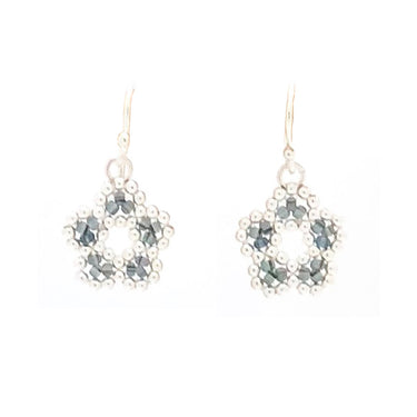 Aretes nomeolvides chicos plata gancho